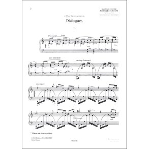 Dialogues - 2 Pieces Pour Piano